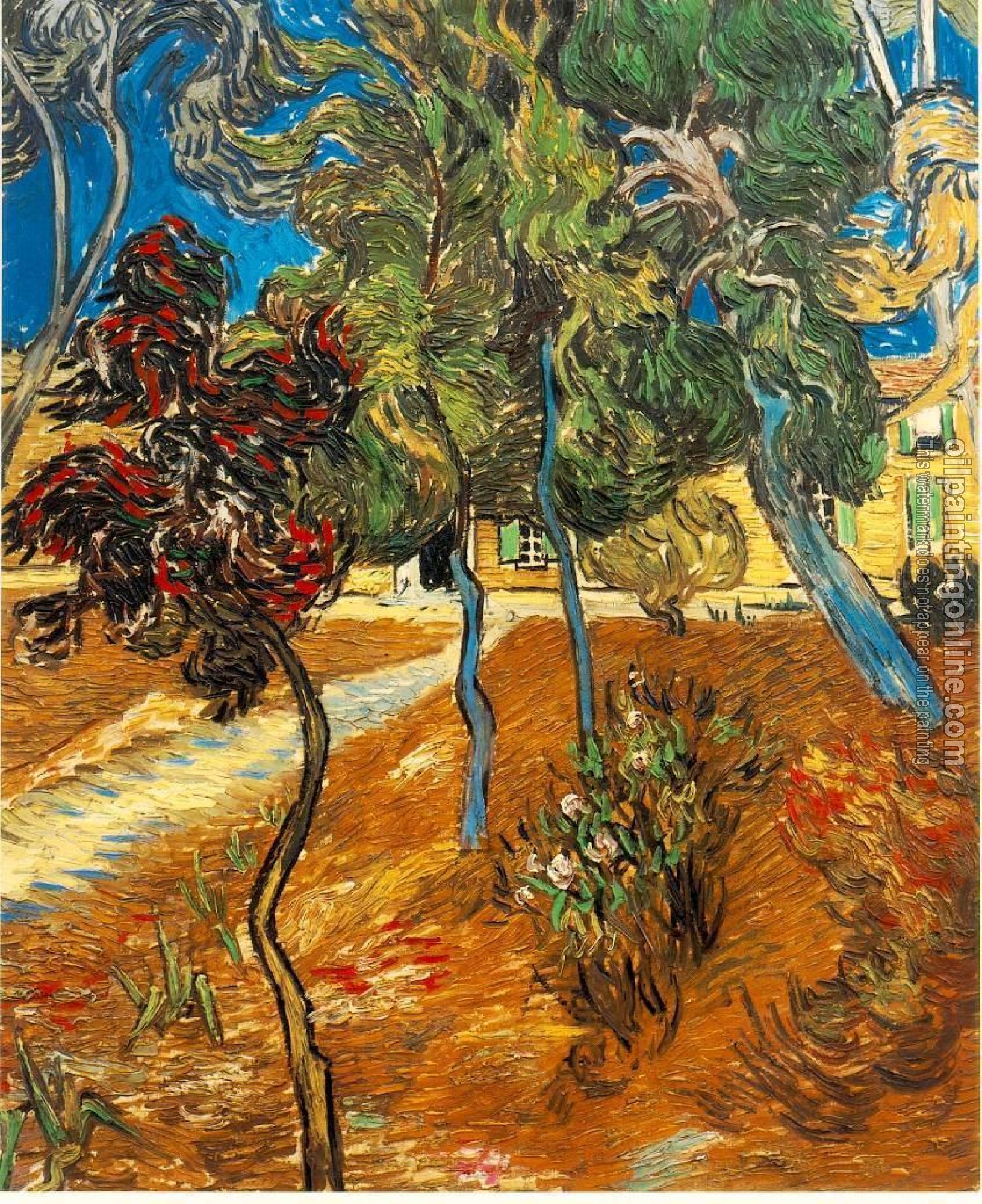 Gogh, Vincent van - Trees in the Garden of Saint-Paul Hospital